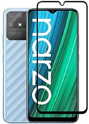 AKSHUD Edge To Edge Tempered Glass for Realme Narzo 50A(Pack of 1)