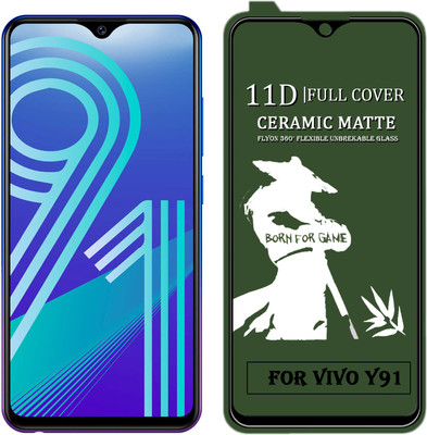 MaxR Edge To Edge Tempered Glass for VIVO Y91(Pack of 1)