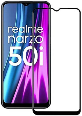 VDAT Edge To Edge Tempered Glass for Realme Narzo 50i(Pack of 1)
