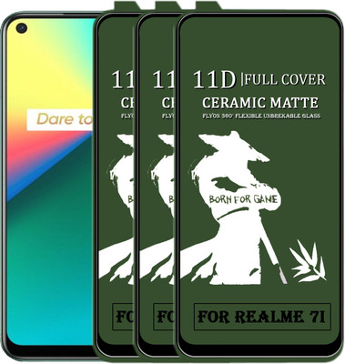 MaxR Edge To Edge Screen Guard for REALME 7I(Pack of 4)