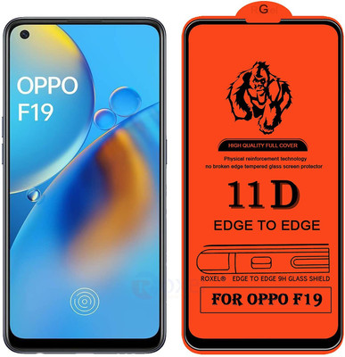 Hyper Edge To Edge Tempered Glass for Oppo F19s(Pack of 1)