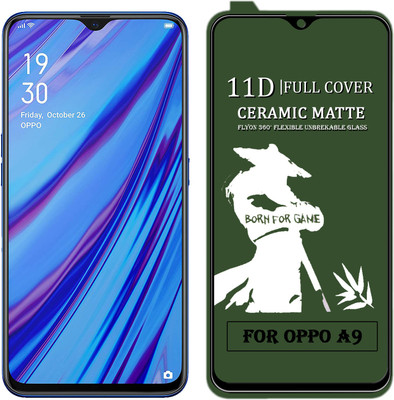 HQ Protection Edge To Edge Tempered Glass for OPPO A9(Pack of 1)