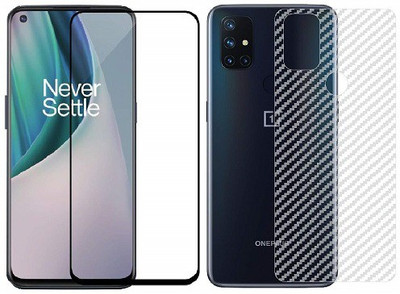 Bodoma Front and Back Screen Guard for OnePlus Nord N10 Pack Of 2(Pack of 2)