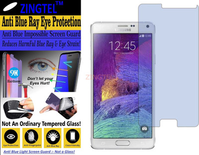 ZINGTEL Impossible Screen Guard for SAMSUNG GALAXY NOTE 4 (N9100) (Impossible UV AntiBlue Light)(Pack of 1)