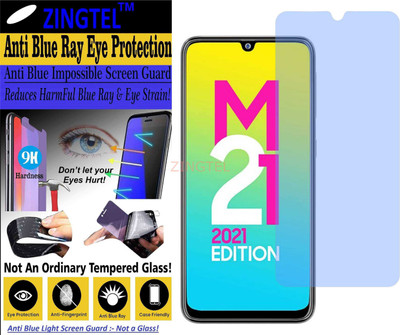 ZINGTEL Impossible Screen Guard for SAMSUNG GALAXY M21 2021 EDITION (Impossible UV AntiBlue Light)(Pack of 1)