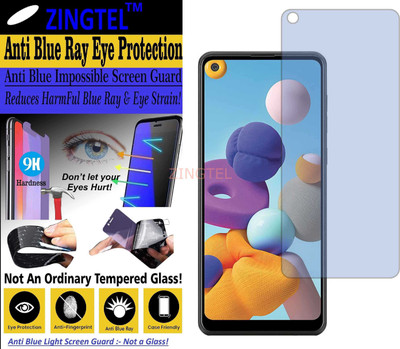 ZINGTEL Impossible Screen Guard for SAMSUNG A21 (Impossible UV AntiBlue Light)(Pack of 1)