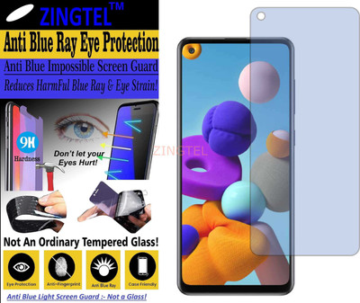 ZINGTEL Impossible Screen Guard for SAMSUNG GALAXY A21S (Impossible UV AntiBlue Light)(Pack of 1)
