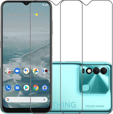 VIGHNAD Tempered Glass Guard for Tecno Spark 8(Pack of 2)