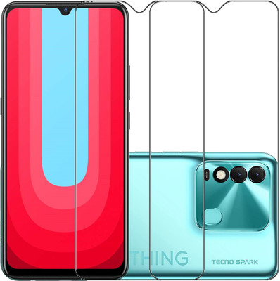 VIGHNAD Tempered Glass Guard for Tecno Spark 8(Pack of 2)