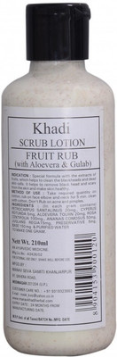 KHADI INDIA Ayurvedic Fruit Rub Scrub Lotion Scrub(210 ml)