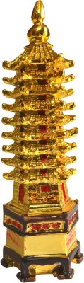 Ripe India Ripe India Education Tower Gold Medium Size Decorative Showpiece  -  14 cm(Polyresin, Gold)