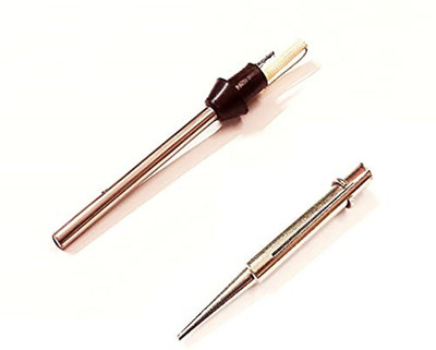 ERHIndia (Set of 2) 15 Watt Soldering Iron Heating Element 15 Watt Soldering Element Round Type 15W 220v-240v for Replacement and Repair with Soldering Iron Tip Bit (Set of 2) 15 W Simple(Round Tip)
