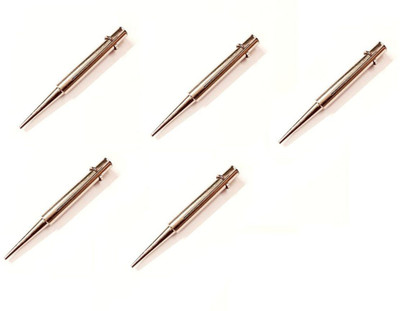 ERHIndia (5 Pcs) 15 Watt Soldering Iron Tip Bit 15 Watt Soldering Bit Flat Type 15W for DIY, Replacement and Repair (Pack of 5 Pcs) 15 W Simple(Round Tip)