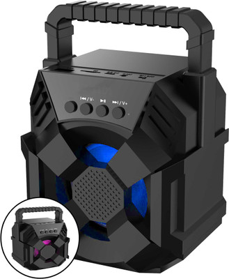 Musify TOP SELLING WS-01 |Thunder Beat 3D sound| Splashproof| Water resistant|Led Colour Changing Lights| mini Home theatre| Full Range Multimedia Speaker AUX supported| wireless Speaker| Long hour battery Life 10 W Bluetooth Gaming Speaker(Black, Stereo Channel)
