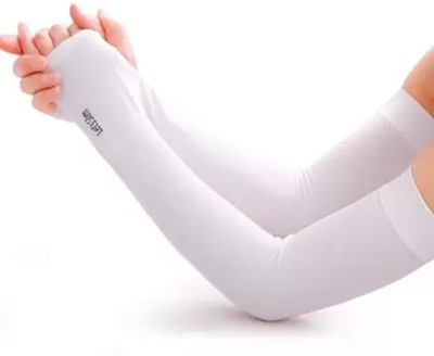 Buyra Nylon Let's Slim For Men & Women (Free, White) Riding Gloves(White)
