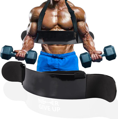 Leosportz Heavy Duty Biceps Blaster - Arm Blaster Home Workout | Adjustable Curl Support Hand Support(Black)