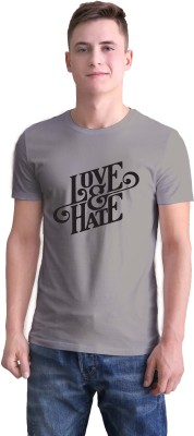 ULTRASTYLE Printed Men Round Neck Grey T-Shirt