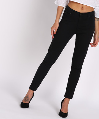 GAS Regular Fit Women Black Trousers