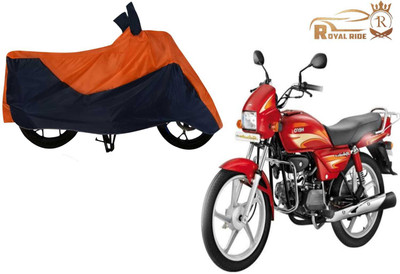 ROYALRIDE Two Wheeler Cover for Hero(Splendor Pro, Orange, Blue)