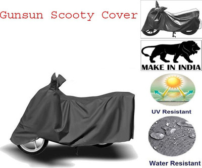 Gunsun Two Wheeler Cover for Universal For Bike(Scooty, Grey)