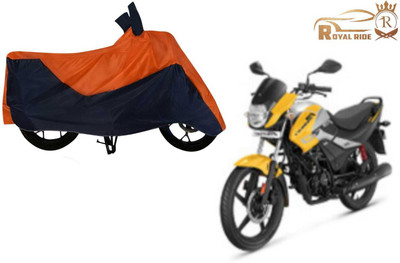 ROYALRIDE Two Wheeler Cover for Hero(Passion Pro i3S, Orange, Blue)