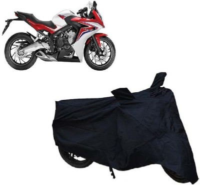 Auto Age Two Wheeler Cover for Honda(CBR 650F, Black)