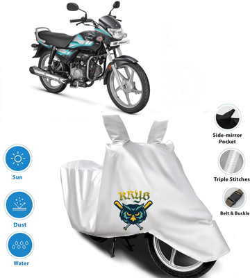 AutoGalaxy Waterproof Two Wheeler Cover for Hero(HF Deluxe, Silver)