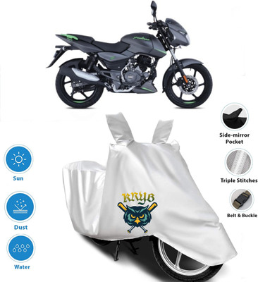 AUTOCAD Waterproof Two Wheeler Cover for Bajaj(Pulsar 125, Silver)