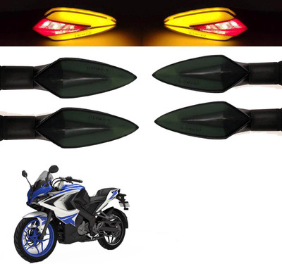 Vagary Front, Rear LED Indicator Light for Bajaj Universal For Bike(Red, Yellow)