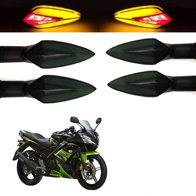 Vagary Front, Rear LED Indicator Light for Yamaha Universal For Bike(Red, Yellow)