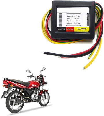 Vagary Front, Rear LED Indicator Light for Bajaj Platina 100(Yellow)