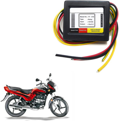 Vagary Front, Rear LED Indicator Light for Hero Passion Plus(Yellow)