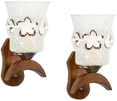 Gojeeva Uplight Wall Lamp Without Bulb(Pack of 2)