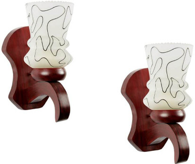 Gojeeva Uplight Wall Lamp Without Bulb(Pack of 2)