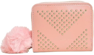 Chizuee Girls Trendy Pink Artificial Leather Wallet(4 Card Slots)