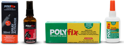 POLYFIX Spray + HV Glue Kit For Repairing All General,Household,Kitchenware & Ceramic items Adhesive(100 ml)