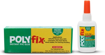 POLYFIX WPC & PVC Foam Board Instant Glue 50 Gm Super Fast Adhesive(Pack of 20 pc) Adhesive(50 g)