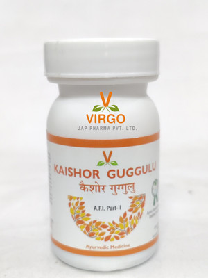 Virgo UAP Pharma Kaishor Guggulu Tablet | Useful in skin disease and Ulcer problems | Pack of 2 | Each of 60tab.(Pack of 2, 120 Tablets)