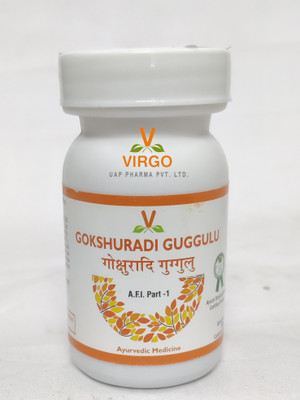 Virgo UAP Pharma Gokshuradi Guggulu | Useful in Anomalies of the urinary tract and urinary disorders | Pack of 2 | Each of 60tab(Pack of 2, 120 Tablets)
