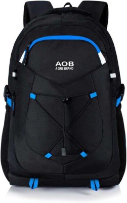 aob Large 35 L Laptop Backpack Spacy unisex backpack 35 L Laptop Backpack(Black, Blue)