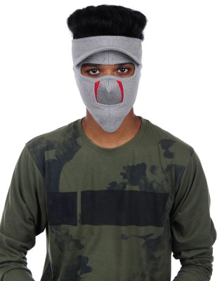 IM UNIQUE Grey Bike Face Mask for Men & Women(Size: Free,  Balaclava)