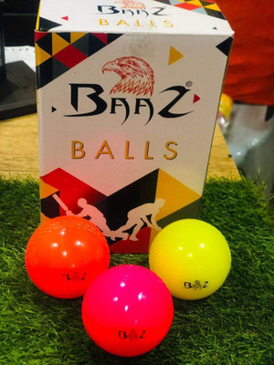BAAZ Cricket Wind Ball (Pack of 6) || Cricket Synthetic Ball(Standard, Pack of 6, Multicolor)
