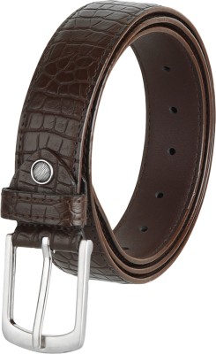 ZORO Men Casual, Evening, Formal, Party Brown Artificial Leather, Texas Leatherite Belt