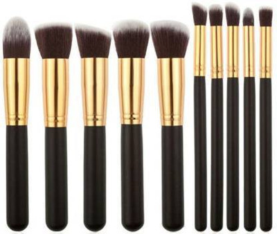 Glemmi Professional Series Kabuki Makeup Brush Set(Pack of 10)
