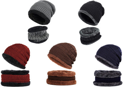 MUKHAKSH Beanie Cap(Pack of 5)