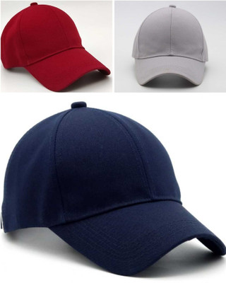 mystify Self Design Sports/Regular Cap Cap(Pack of 3)