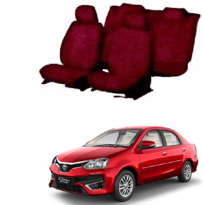 JMJW & SONS Cotton Car Seat Cover For Toyota Etios(Mono Back Seat, 4 Seater, 2 Back Seat Head Rests)