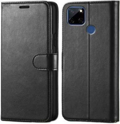 YoYo Covers Flip Cover for Realme Narzo 20 | Shockproof Wallet Style |Leather magnetic lock(Black, Shock Proof, Pack of: 1)