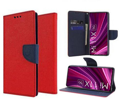 Fresca Flip Cover for Mi 11X, Mi 11X Pro 5G(Red, Shock Proof, Pack of: 1)