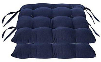 Jaipurlinen Polyester Cushions Cover(40.64 cm*40.64 cm, Pack of 2, Dark Blue)